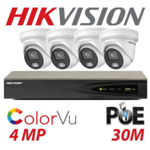 HIKVISION 4MP IP ColorVu CCTV Installation package
